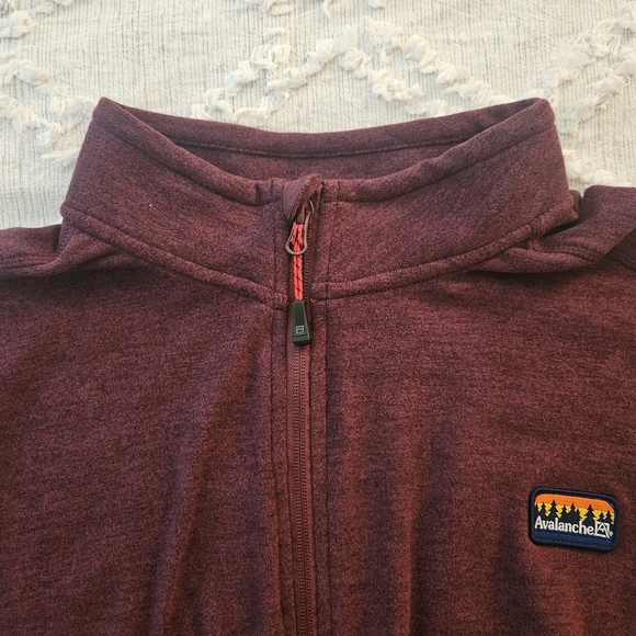 NWOT Mens Avalance Maroon Zip Up Jacket Size XL - Picture 5 of 10